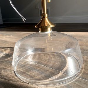 Gold entryway ceiling light